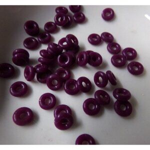 Dark Purple Rubber Rings fit Large Hole European